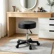 Round Faux Leather Guest Stool - 4