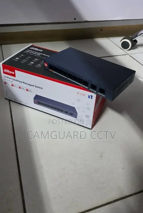 Dahua 10-Port Managed Switch with 8-Port PoE - 1