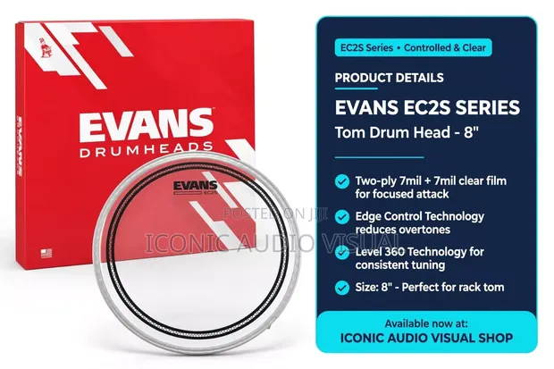 Evans EC2S Clear Drum Head - 1