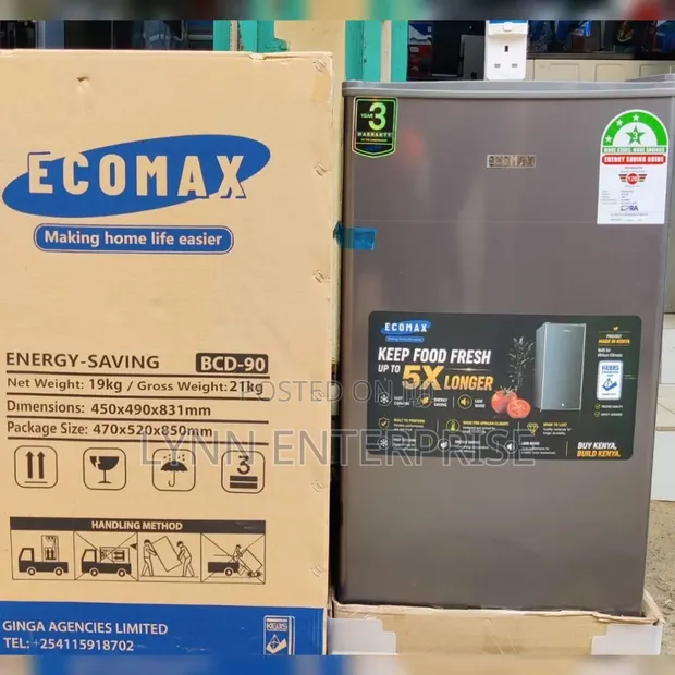 Ecomax 90 Litres Single Door Refrigerator with Free Fridge Guard - 1