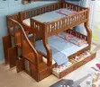 Strong Wooden Bunk Bed Frame for Home & Guest Rooms - 2