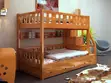 Strong Wooden Bunk Bed Frame for Home & Guest Rooms - 3