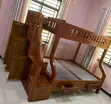 Strong Wooden Bunk Bed Frame for Home & Guest Rooms - 5