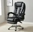 Executive Ergonomic Office Chair - Black PU Leather - 1