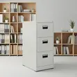 Metallic 3-Drawer Home Filing Cabinet - 5