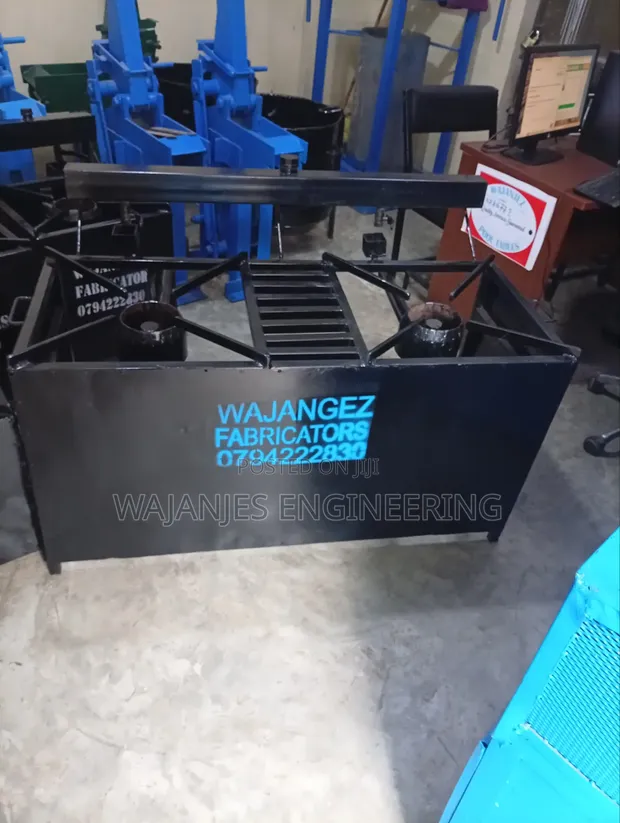 Used Double Burner Waste Oil Jiko | Commercial Stove - 1