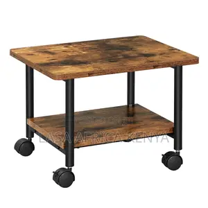 38cm Mobile Printer Stand with Storage & Locking Wheels
