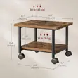 38cm Mobile Printer Stand with Storage & Locking Wheels - 2