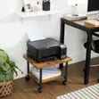 38cm Mobile Printer Stand with Storage & Locking Wheels - 3