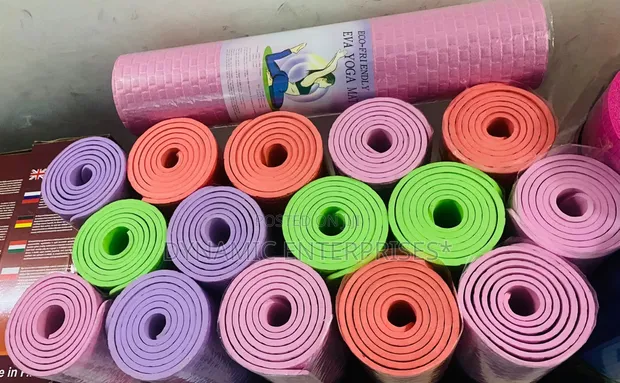 Yoga Mats 7mm - Pink, Orange, Blue, Purple - 1