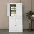 Modern Office Storage Cabinet: Lockable File Cabinet with Drawers - 4