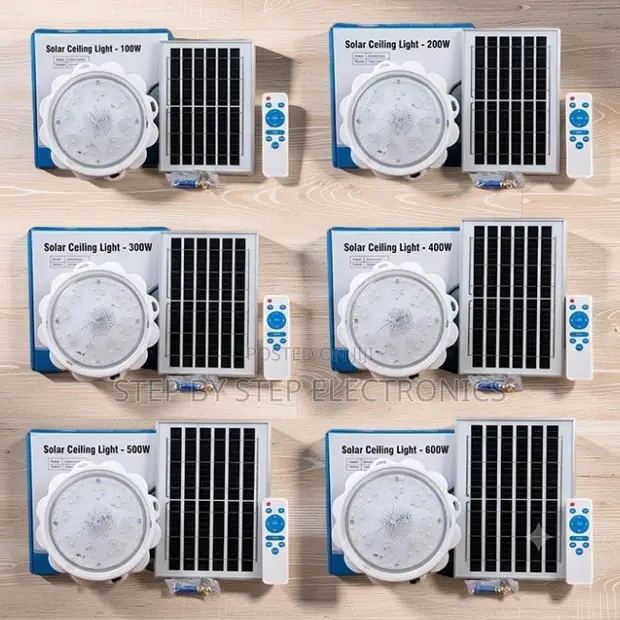 Taa za Dari za Solar za LED Zenye Mwangaza (100W, 200W, 500W) - 1