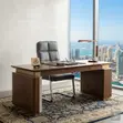 Executive Guest Office Chair - Gray Leather - 2