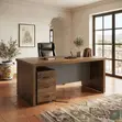 1.4m Home Office Desk with Pedestal Cabinet - 5
