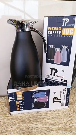 JP Flask 2.0 Litres Nyeusi ya Kuhifadhi Joto