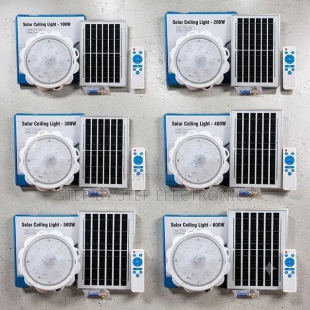 Cost-Effective LED Solar Ceiling Lights (100W, 200W, 500W) - 1