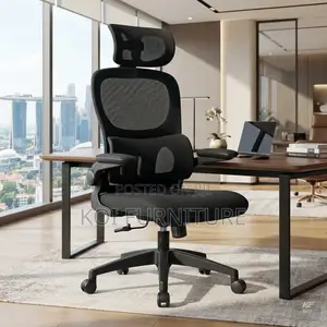 Orthopedic Executive Office Chair with Flip-Up Armrests