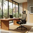 Orthopedic Executive Office Chair with Flip-Up Armrests - 4