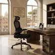 Orthopedic Executive Office Chair with Flip-Up Armrests - 5