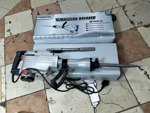 Freevel 1450W Demolition Breaker with 2 Chisels - 1