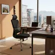 Brand New Black Fabric High Back Office Chair - 2