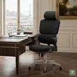 Brand New Black Fabric High Back Office Chair - 4