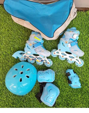 Viat Vya Skating Vinavyoweza Kurekebishwa - Bluu