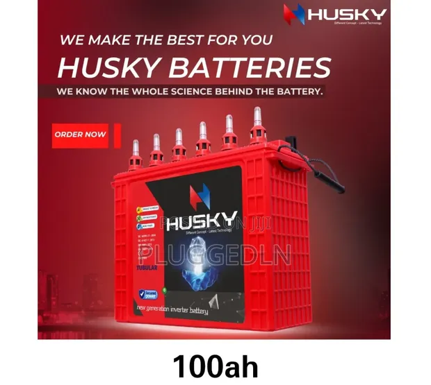 Husky 100Ah Tall Tubular Inverter & Solar Battery - 1