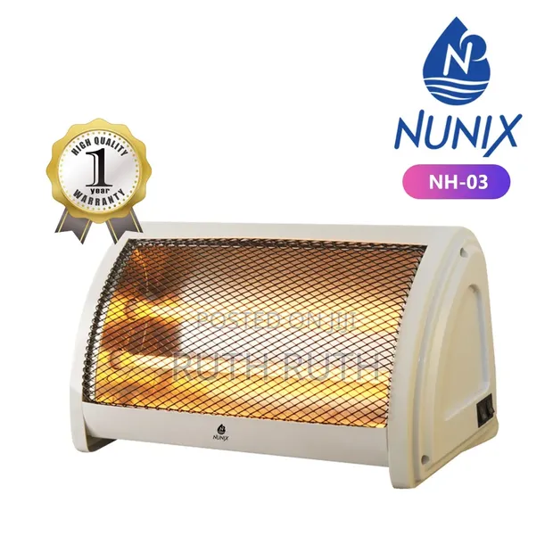 Nunix Electric Portable Quartz Room Heater with Heat Control - 1