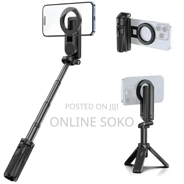 3-in-1 Portable Phone Stand, Selfie Stick & Tripod - 1