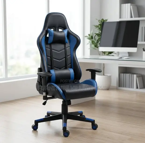 High Back Leather Gaming Office Chair - 1