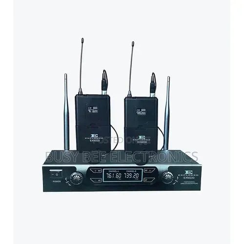 Explorer EXM 220T VHF Dual Channel Wireless Lapel Microphone - 1