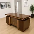 Modern Executive Office Desk - Brown - 1