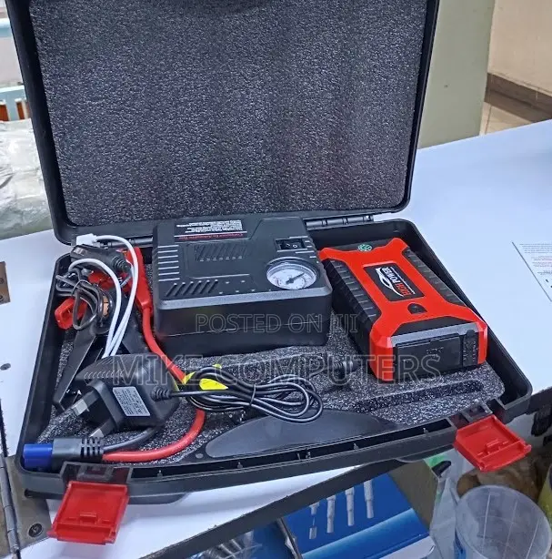 12V 99800mAh Car Jump Starter with Air Compressor - 1