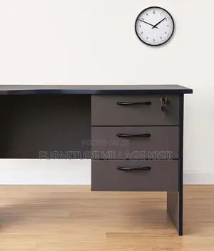 0.9M 3-Drawer Study Desk - Black