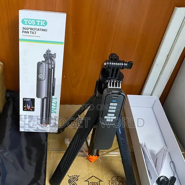T05 1.77m 360° Panoramic Rotating Tripod Stand - 1