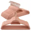60 Velvet Hangers with Rose Gold Hook - 1