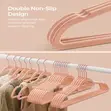 60 Velvet Hangers with Rose Gold Hook - 4