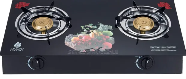 Nunix 2 Burner Glass Top Cooker - 1