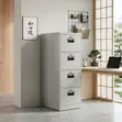 Four Drawer Lockable Office Cabinet - 1