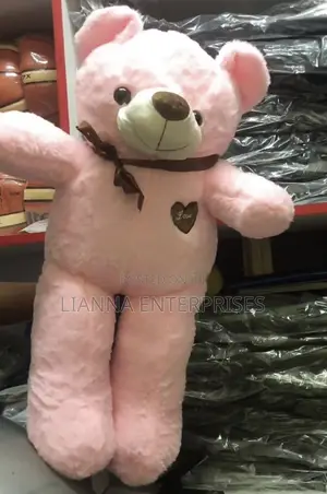 Dubu wa Tedi Pinki Mpya 80cm