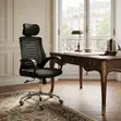 Institutes Headrest Recliner Home Office Chair - Black - 1