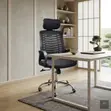 Institutes Headrest Recliner Home Office Chair - Black - 4