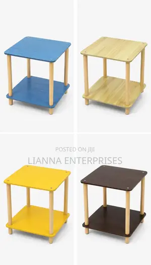 Multifunctional Wooden Bedside Table