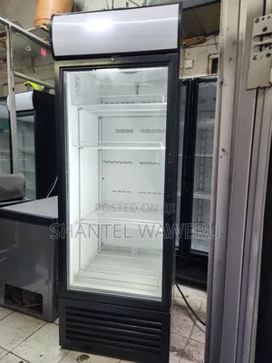 Black One-Door Showcase Refrigerator - 650 Litres