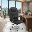 Executive Leather High Back Office Chair Set - 2