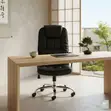 Executive Leather High Back Office Chair Set - 3