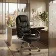 Executive Leather High Back Office Chair Set - 4