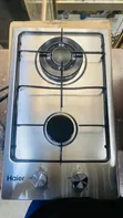 Haier Hob ya Chuma cha Kutuo Mbili na Sensor ya Gesi na Wok Burner - 1