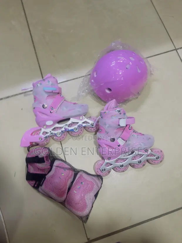 Girls Kids Full Set Skate Shoes - 1